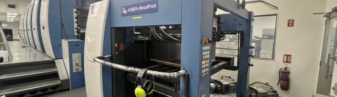Printing Line 6 colors brand KBA Metalprint mod. PR with UV Dryer brand IST