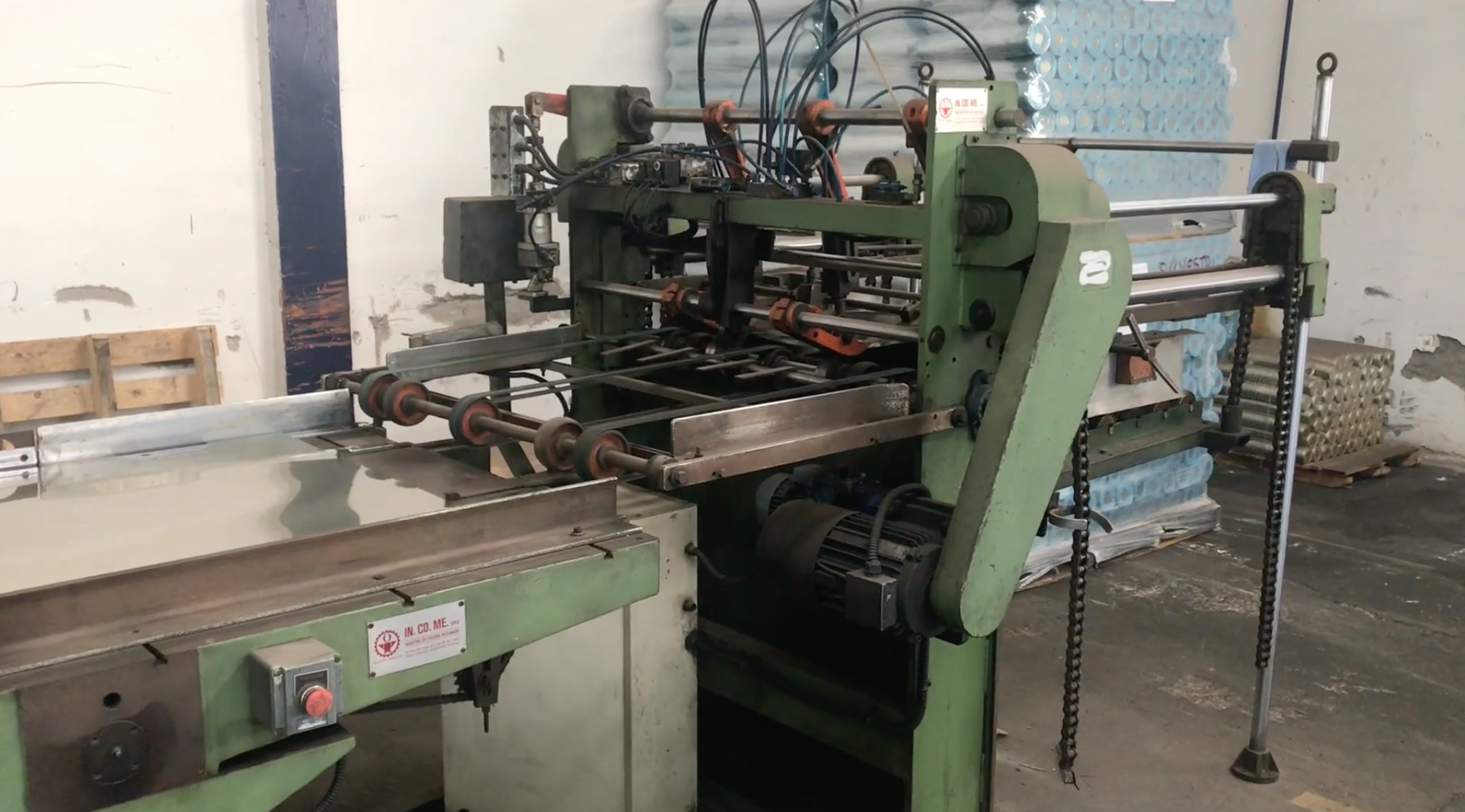 Complete line for ends dia 153mm