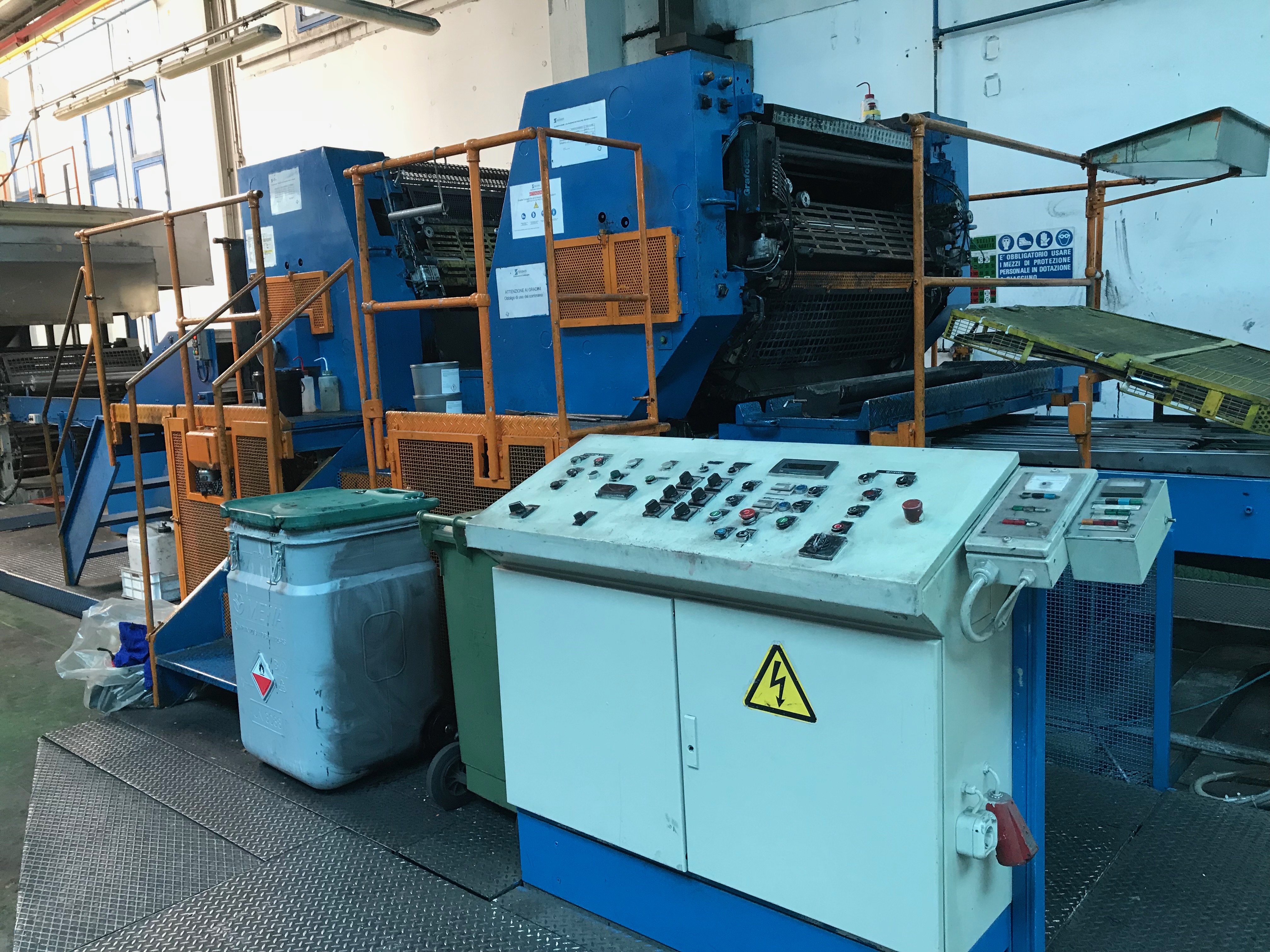 2-COLOUR PRINTING LINE MAILÄNDER mod. 162 with coater inline MAILÄNDER mod. 460